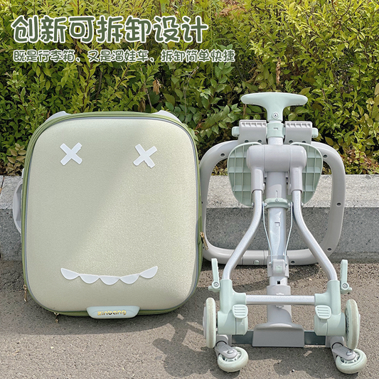 “媽咪搭飛機救星”可擴充硬殼拉桿箱 - 附兒童座椅功能的行李箱，帶仔仔女女出街不再頭痛